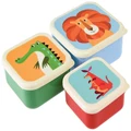 Rex London Colourful Creatures Set of 3 Snack Boxes