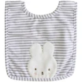 Alimrose Baby Bunny Bib - Grey Stripe