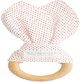 Alimrose Bailey Bunny Teether - Red Spot