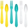 Lunch Punch Fork &amp; Spoon Set - Yellow (6 pack)
