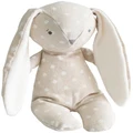 Alimrose Floppy Bunny - White Spot Linen (23cm)