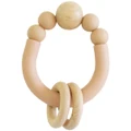 Alimrose Remy Beechwood Silicone Teether - Apricot