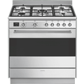 Smeg 90cm Dual Fuel Upright Cooker Stainless Steel