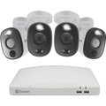 Swann 4K 4 Camera 1TB DVR Security System with Warning Light