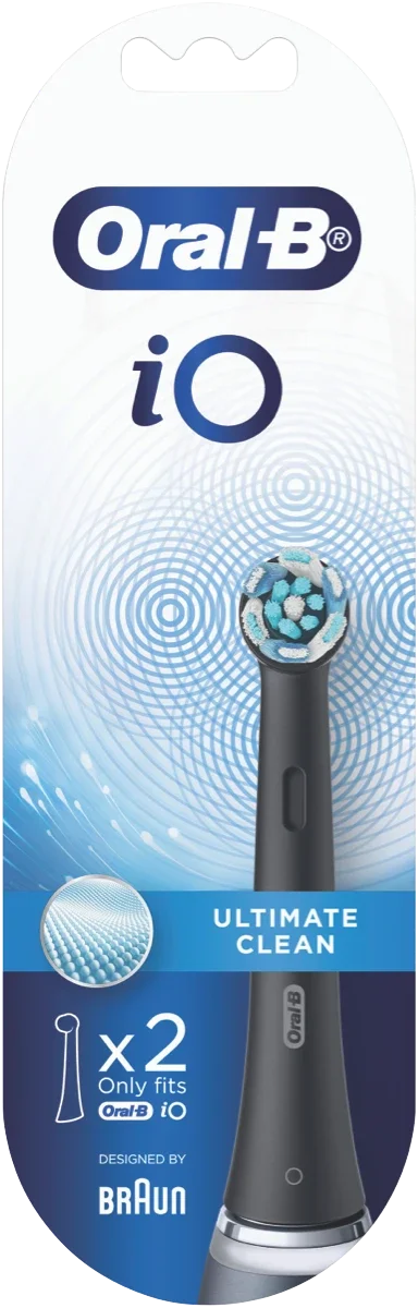 Oral B IO Black Ultimate Clean Replacement Heads 2Pk