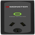 Monster Single Socket Surge Protector (Black)