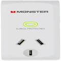 Monster Single Socket Surge Protector (White)
