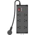 Monster 6 Socket Surge Powerboard with F-Type