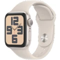 Apple MR9U3ZP/A Apple Watch SE (GPS) 40mm Starlight Aluminium Case with Starlight Sport Band S/M