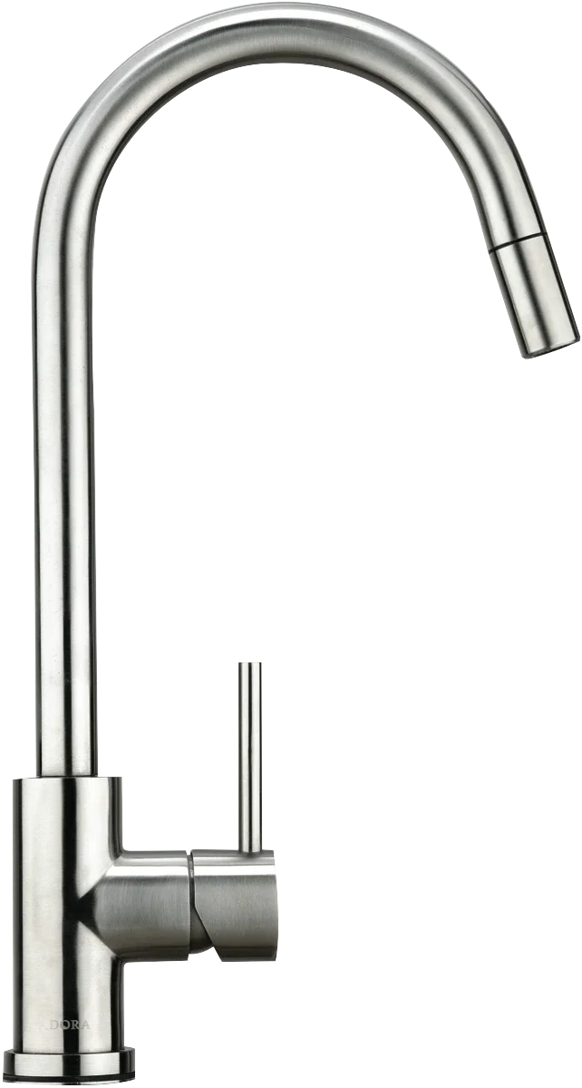 Hafele Stainless Steel Gooseneck Mixer Tap with Pull Out Nozzle