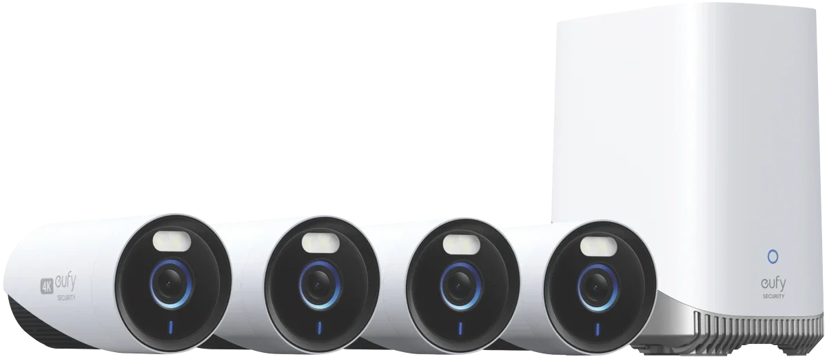 eufy E330 24/7 Security System Hub3 (4-Pack)
