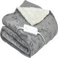 Homedics Heated Throw Blanket Grey
