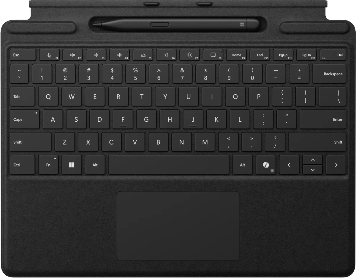 Microsoft Surface Pro Keyboard 11th Edition with Slim Pen (Black)