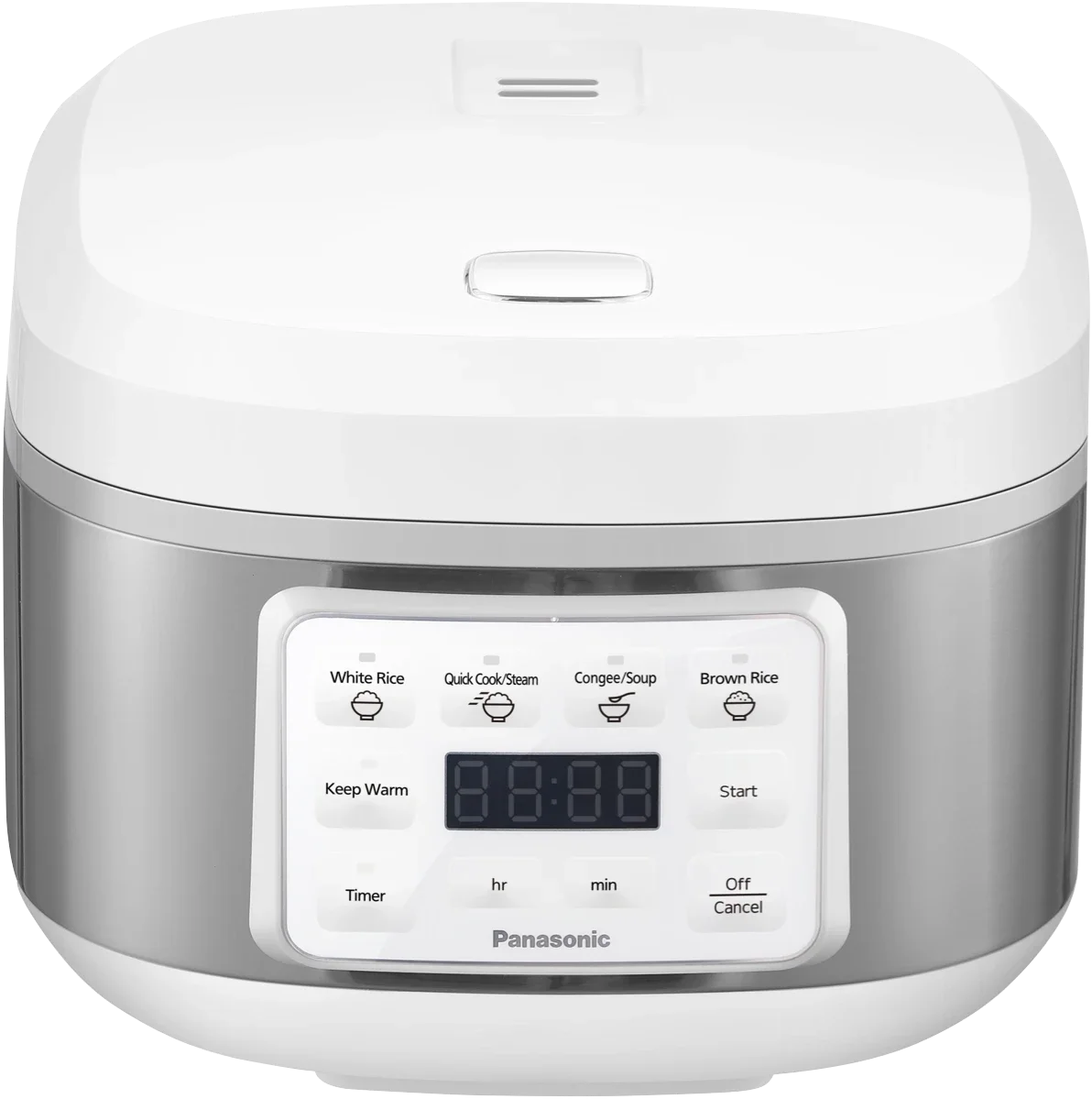 Panasonic 8 Cup Rice And Multi Cooker White/Silver