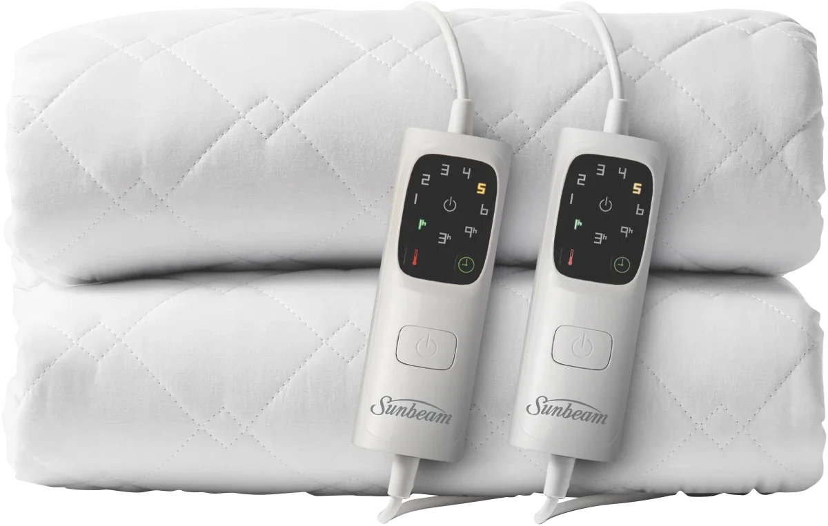 Sunbeam Sleep Perfect Quilted Antibacterial Electric Blanket Queen