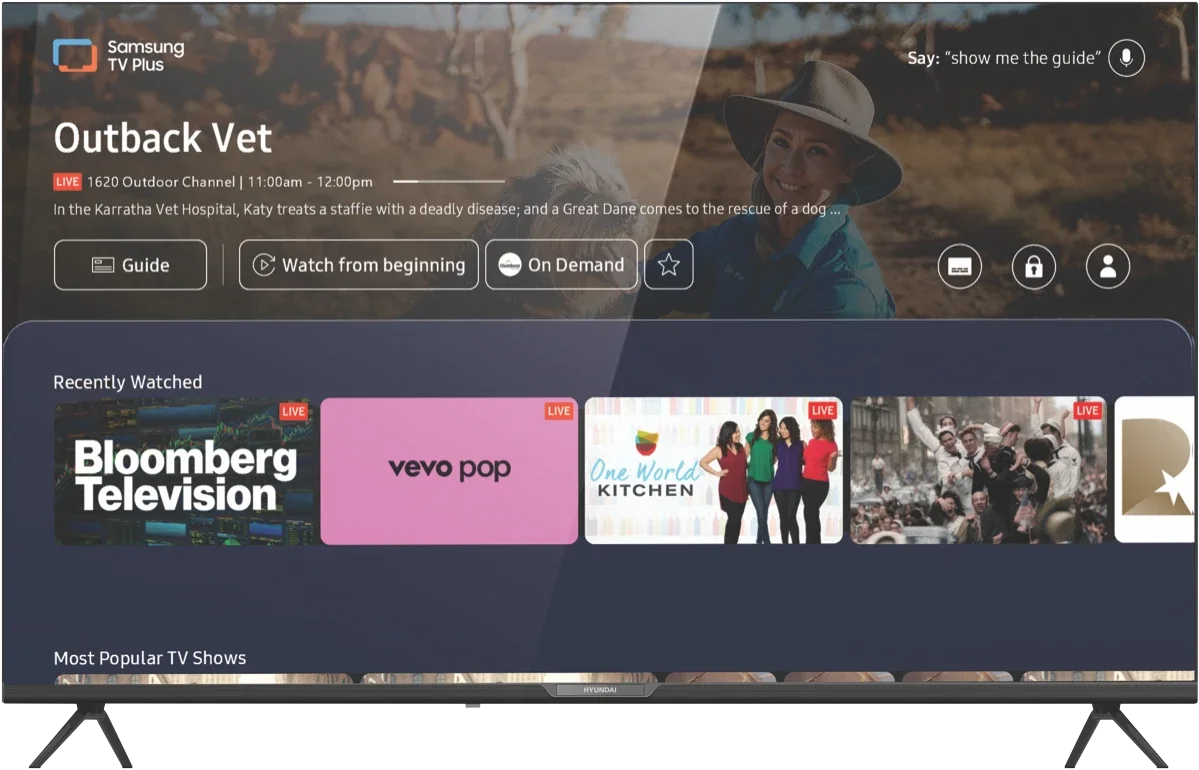 HYUNDAI 55" UHD Tizen QLED Smart TV 2024