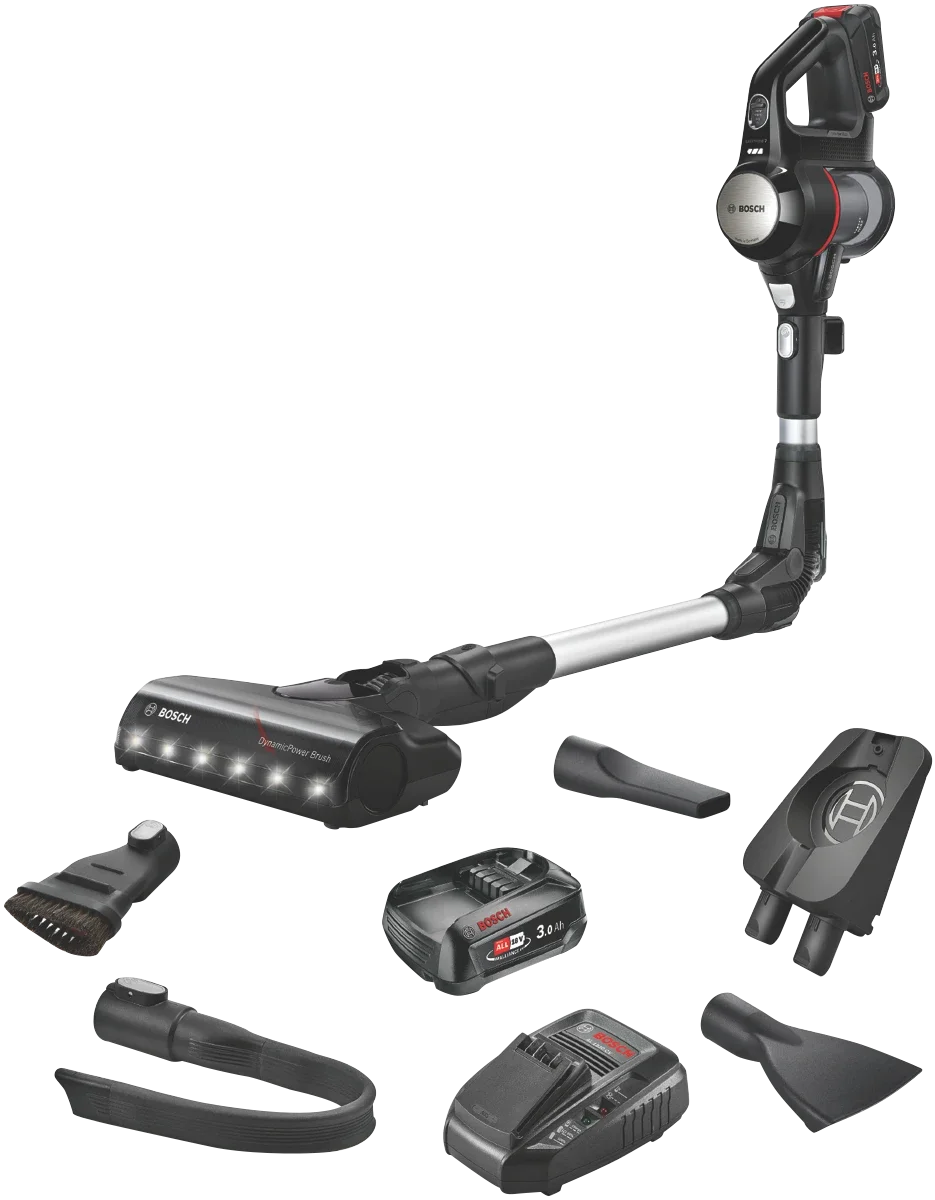 Bosch Unlimited 7 Cordless Vacuum Twin Battery Black