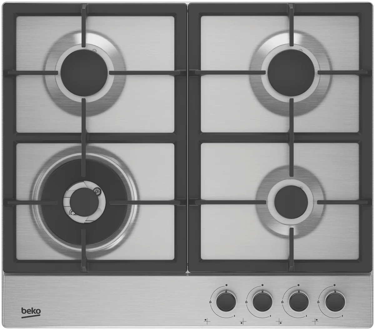 Beko 60cm Gas Cooktop Stainless Steel