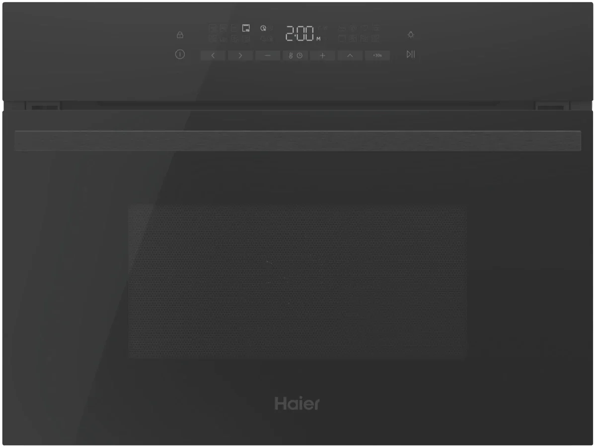 Haier 500 Series 60cm Built in Companion, 11 Function, Microwave + Convection, Black