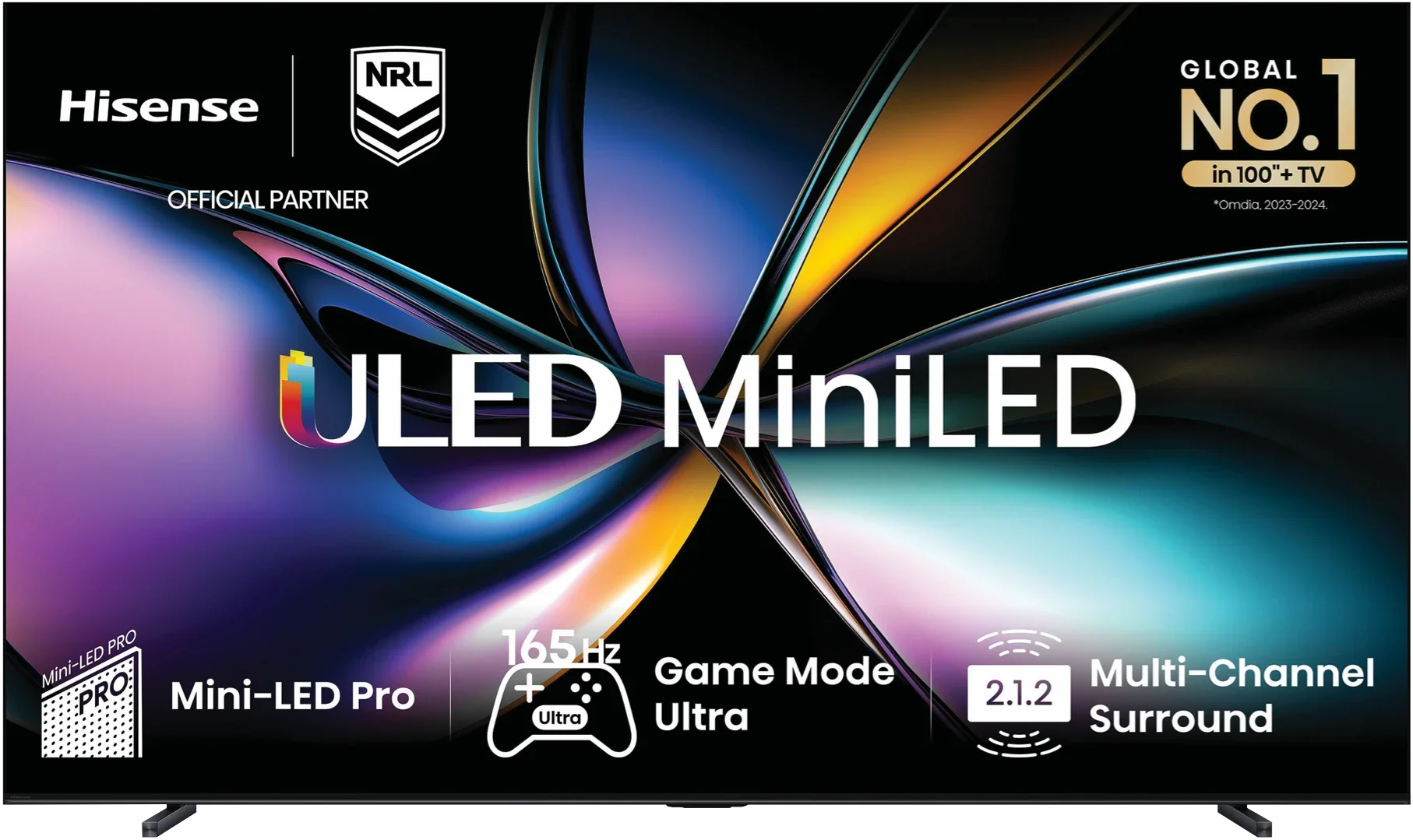 Hisense 100" U7QAU Mini LED 4K QLED Smart TV 2025