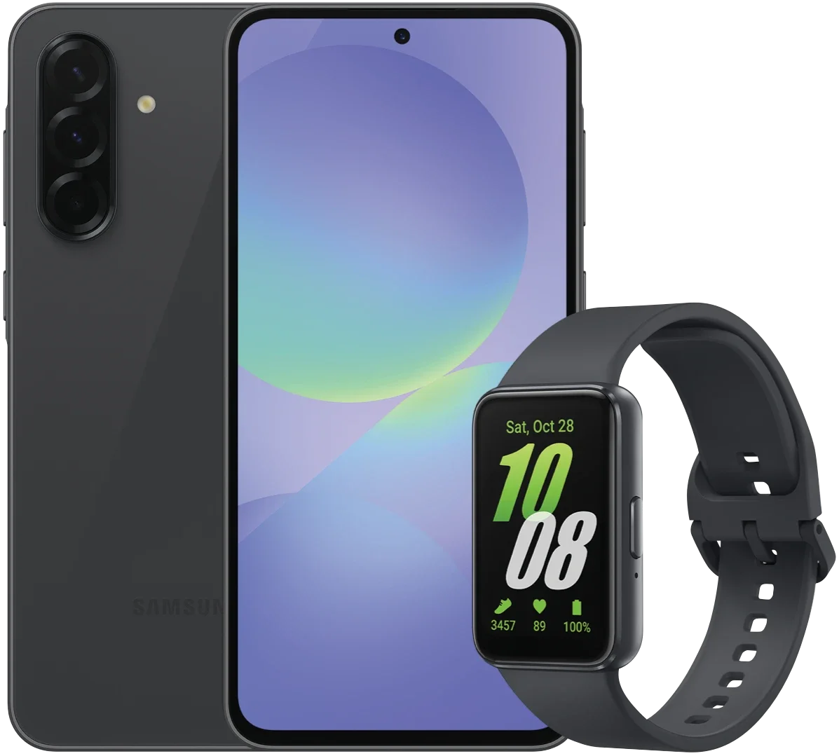 Samsung Galaxy A36 5G 128GB Plus Included Galaxy Watch Fit3 Bundle Awesome Black/Grey