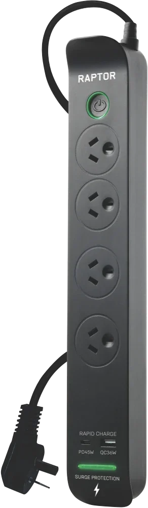 Jackson 4 Outlet Slimline 45W PD Powerboard