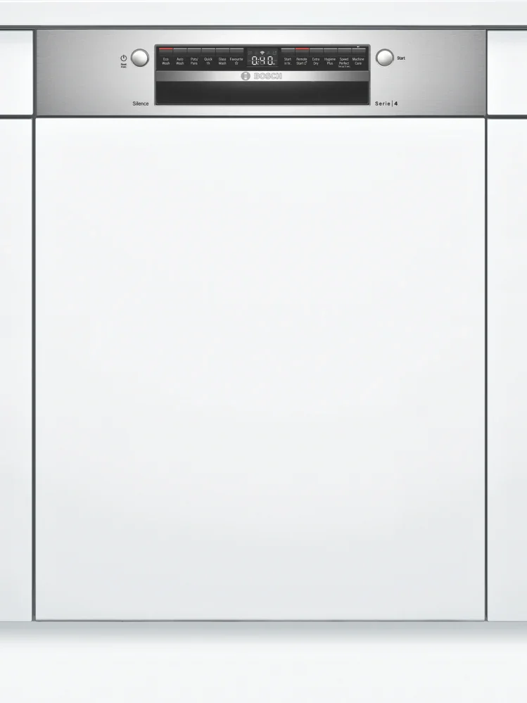 Bosch Series 4 Semi-Integrated Dishwasher Stainless Steel Panel