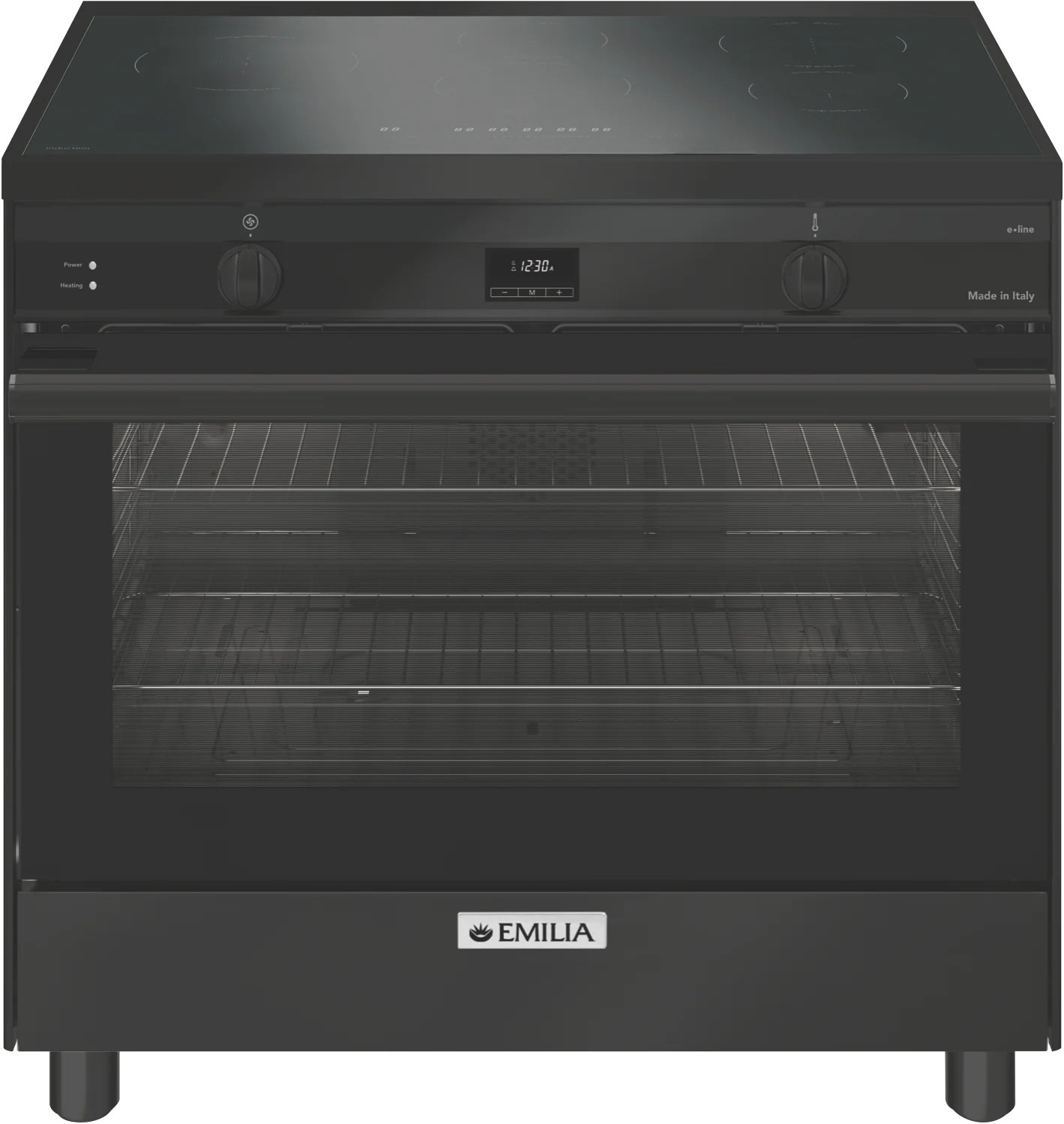 Emilia 90cm Induction Freestanding Cooker - Black