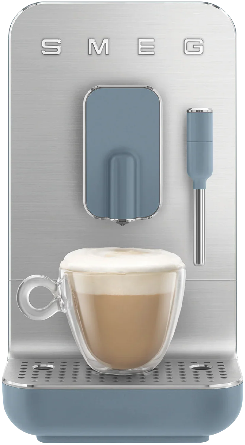Smeg Bean To Cup Coffee Machine Matte Storm Blue