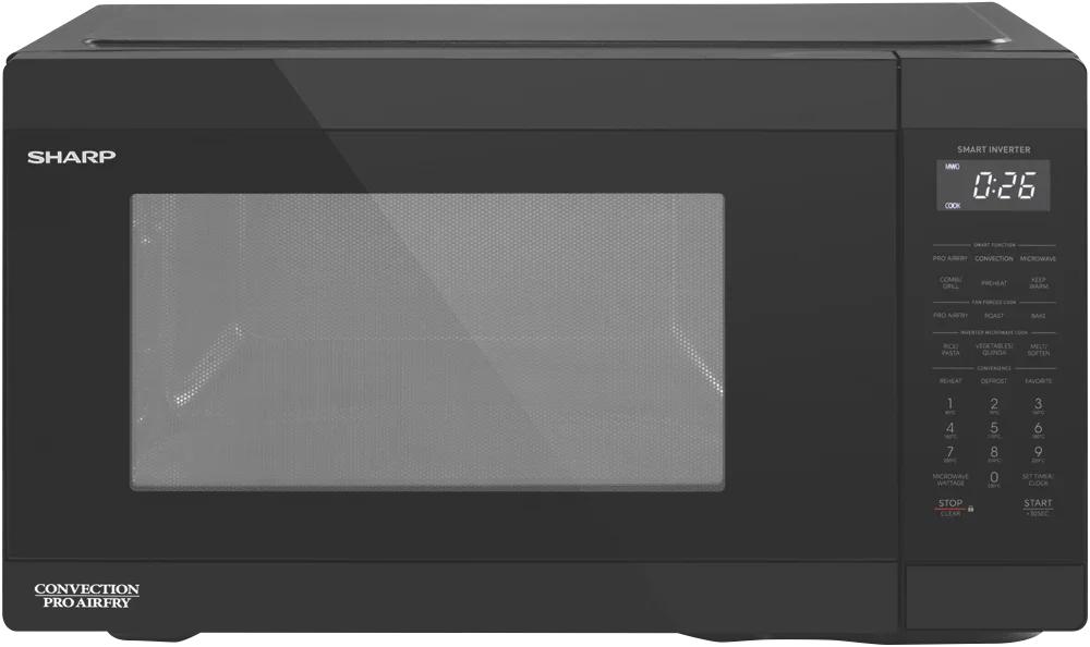 Sharp 26L 1000W Pro Airyfry Convection Microwave Black