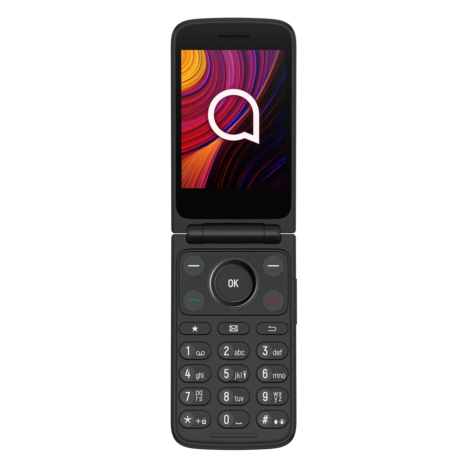 TCL OneTouch 4043 P2V Flip 4G Dark Grey