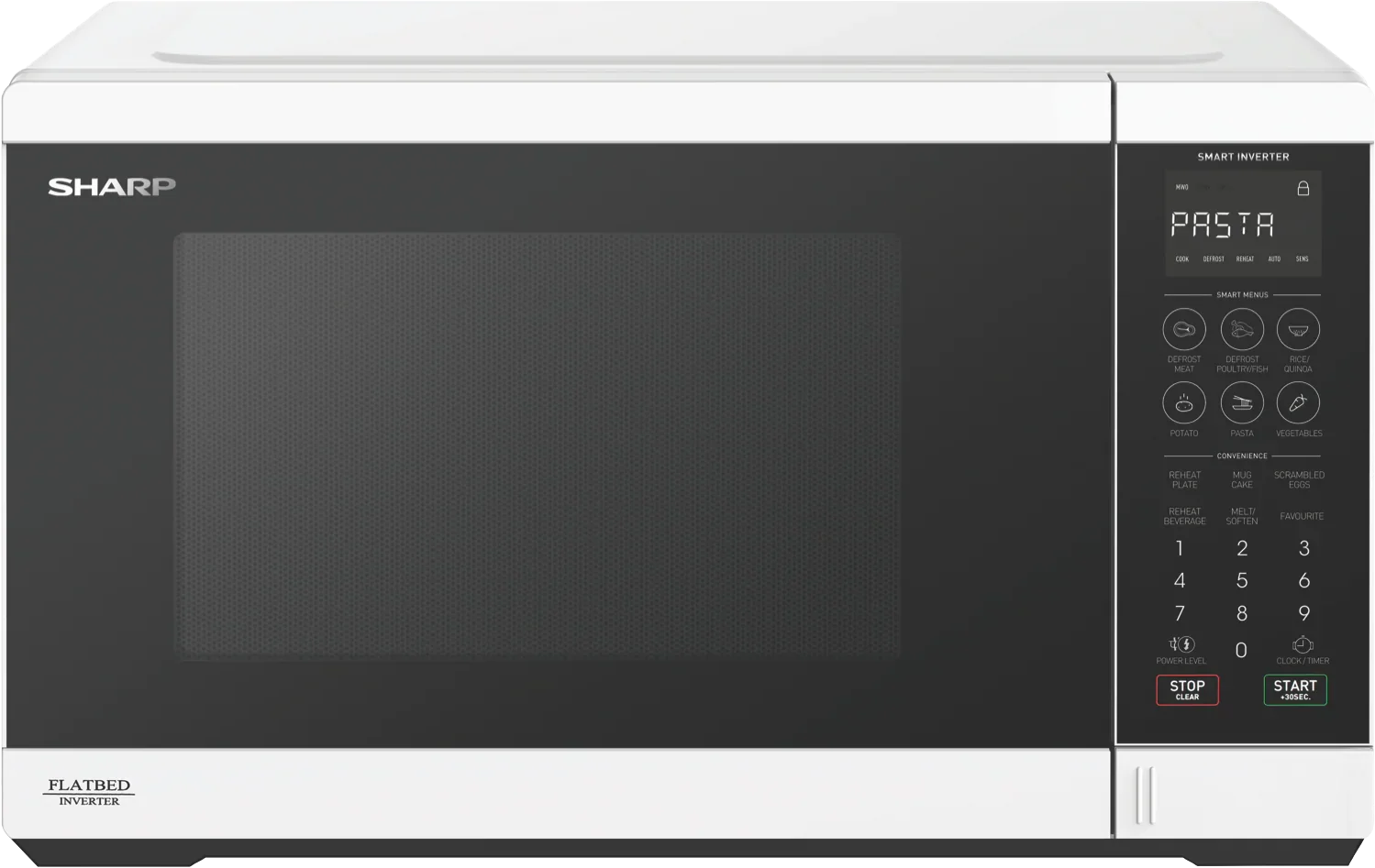 Sharp 32L 1200W Flatbed Microwave White