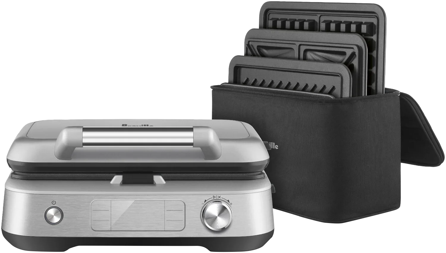 Breville The Switch & Press 3-in-1 Waffle, Jaffle & Grill