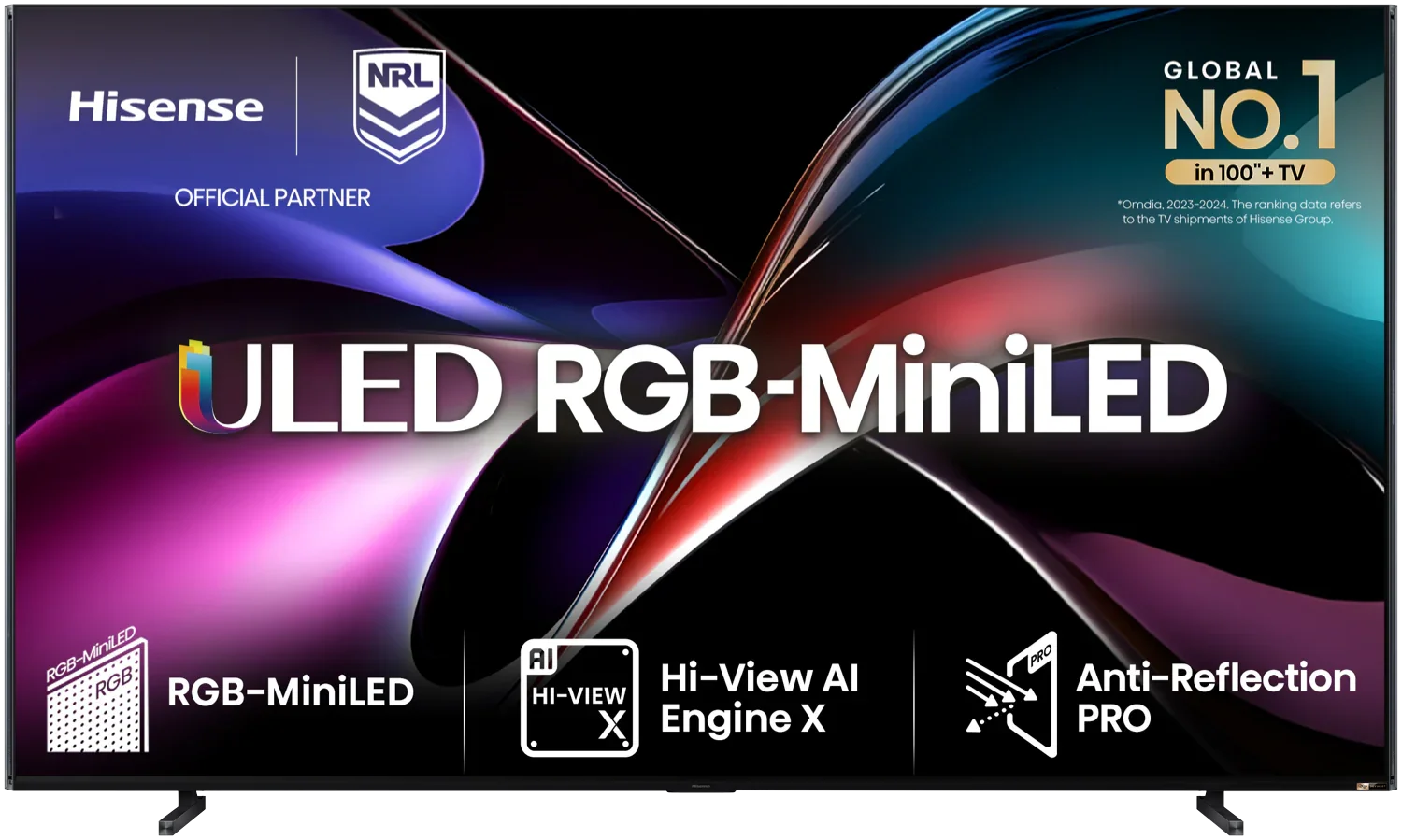 Hisense 100" RGB 4K MiniLED 165Hz Smart AI TV 2025