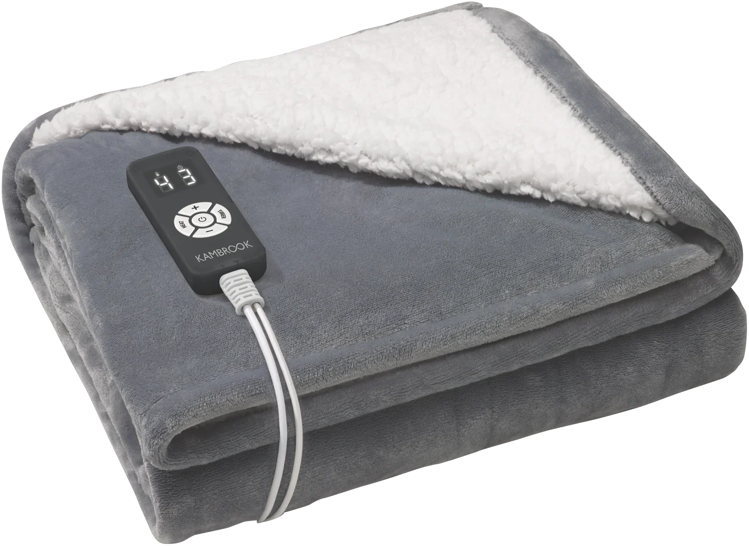 Kambrook Snugasabug Heated Throw Smooth Grey