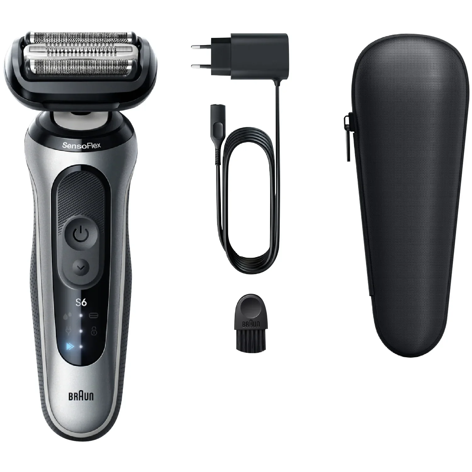 Braun Series 6 Wet and Dry Electric Shaver Silver