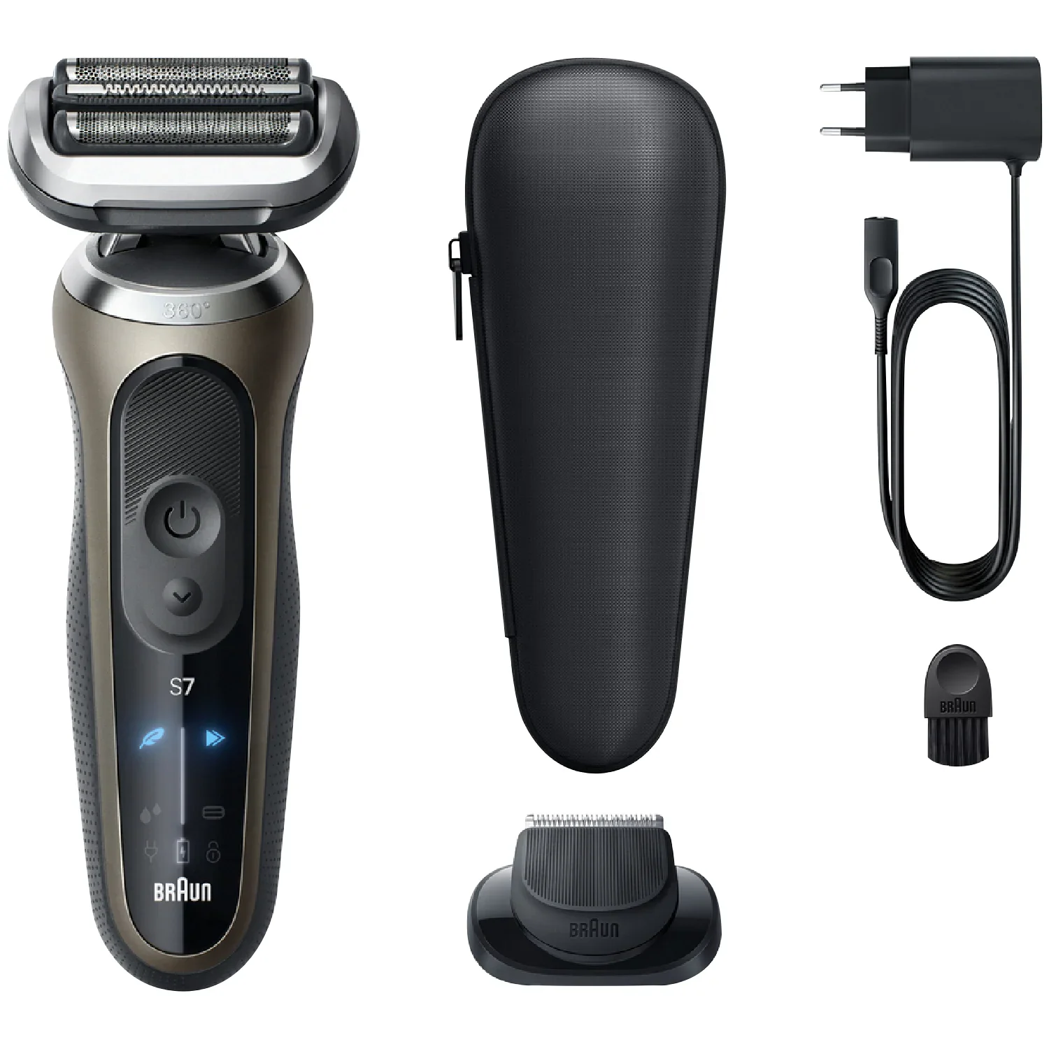 Braun Series 7 Wet and Dry Electric Shaver Gold