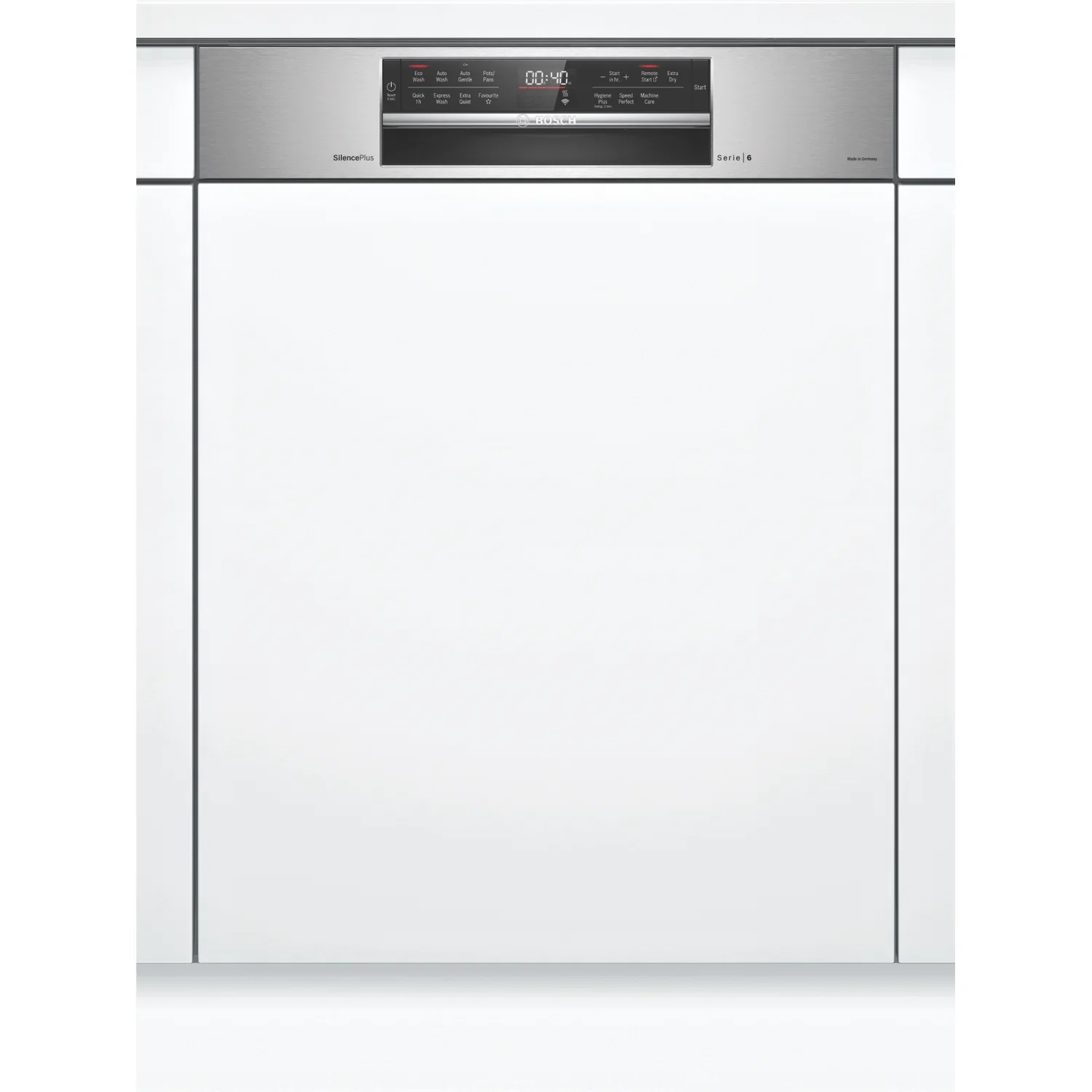 Bosch Series 6 60cm Semi Integrated Dishwasher Stainless Steel Panel