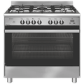 Emilia 90cm Stainless Steel Dual Fuel Upright Cooker