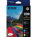 Epson 220 Std Capacity DURABrite Ultra 4 ink Value Pack