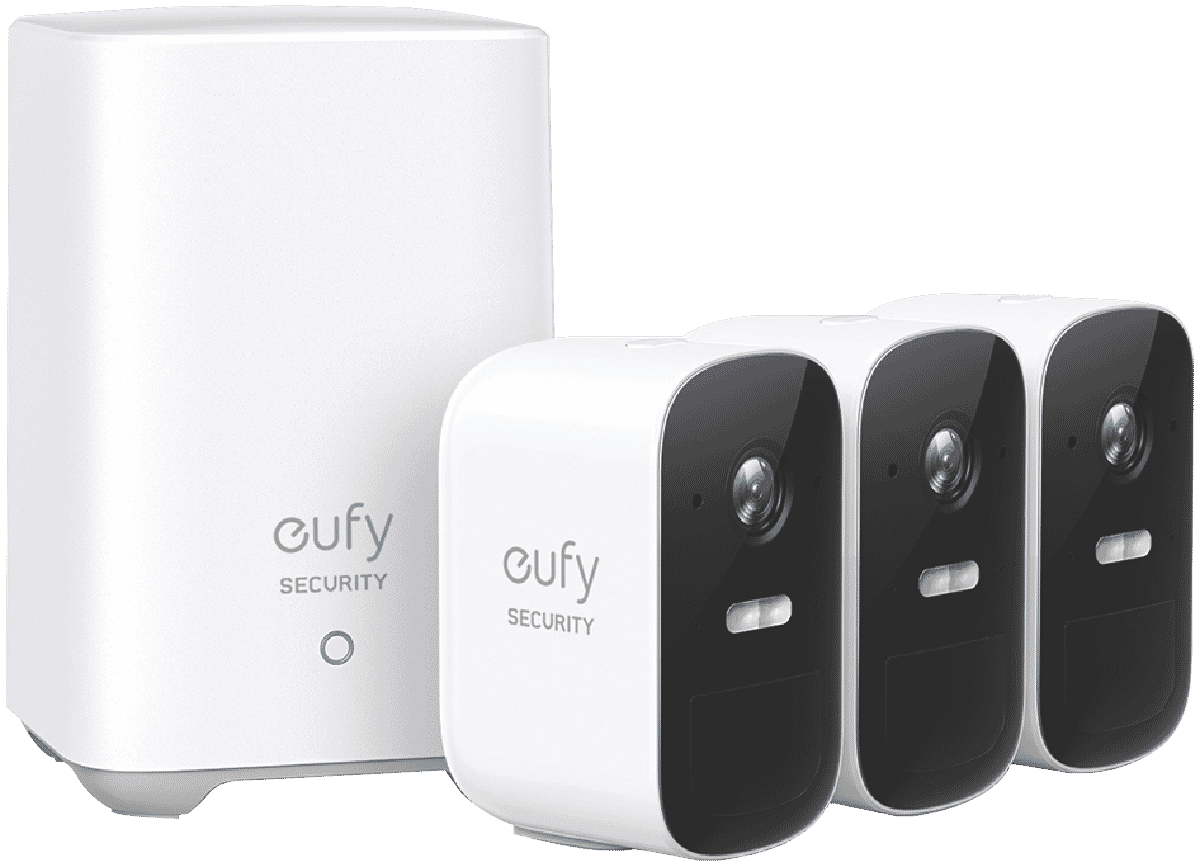 eufy 2C Pro 2K Security System & Homebase (3 Camera)