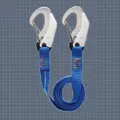 Wichard Harness Safety Tether - 2 double action safety hooks