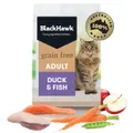 Black Hawk Grain Free Dry Cat Food Duck And Fish 1.2kg