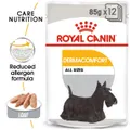Royal Canin Dermacomfort Loaf Adult Wet Dog Food Pouches 12 X 85g