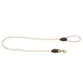 Mog And Bone Leather And Brass Rope Lead Natural Each
