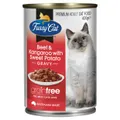 Fussy Cat Grain Free Wet Food Adult Beef And Kangaroo With Sweet Potato 400g