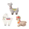 Fringe Studio Minis Llama Love 3pc Plush Dog Toy Set Each