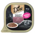 Dine Classic Collection Saucy Morsels With Salmon Wet Cat Food Tray 85g