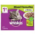 Whiskas 1 Plus Mixed Favourites In Gravy Pouches Wet Cat Food 12 X 85g
