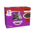 Whiskas Wet Cat Food Adult Beef Gravy 12 X 85g